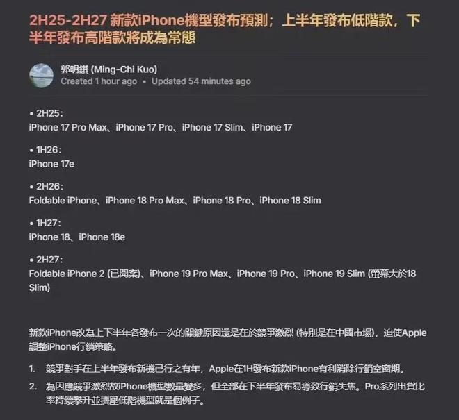ne 发布时间要彻底变了！pg电子平台终于iPho(图3)