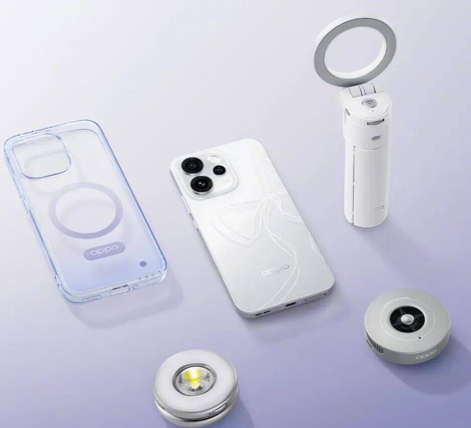 Pro直播套装公布：含磁吸支架杆、补光灯等pg电子娱乐平台OPPO Reno15(图7)